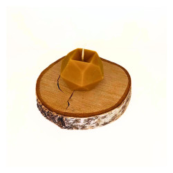 ŚWIECA GEOMETRYCZNA Z WOSKU PSZCZELEGO