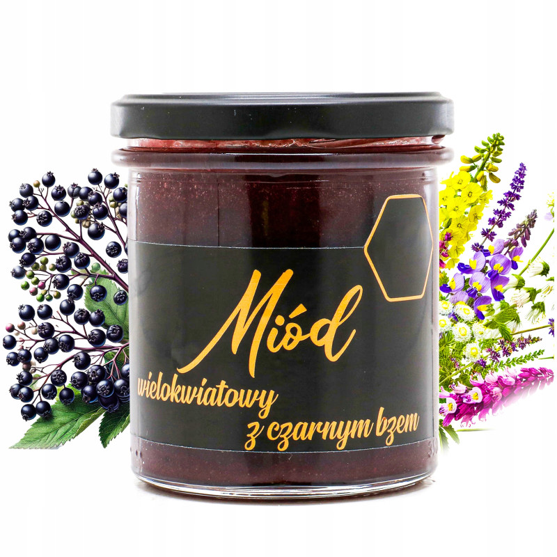 MIÓD Z CZARNYM BZEM 400g