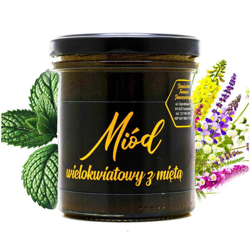 MIÓD Z MIĘTĄ  400g